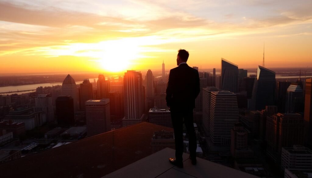 A bustling city skyline at dusk, with the sun just dipping below the horizon, casting a warm, golden glow across the landscape. In the foreground, a lone figure stands on a rooftop terrace, gazing out over the cityscape, their silhouette framed against the vibrant sky. The scene conveys a sense of anticipation and possibility, as if the perfect moment is about to unfold. The lighting is soft and atmospheric, with long shadows and highlights that accentuate the architectural details. The camera angle is slightly elevated, providing a sweeping, panoramic view that captures the scale and grandeur of the urban environment. A bustling city skyline at dusk, with the sun just dipping below the horizon, casting a warm, golden glow across the landscape. In the foreground, a lone figure stands on a rooftop terrace, gazing out over the cityscape, their silhouette framed against the vibrant sky. The scene conveys a sense of anticipation and possibility, as if the perfect moment is about to unfold. The lighting is soft and atmospheric, with long shadows and highlights that accentuate the architectural details. The camera angle is slightly elevated, providing a sweeping, panoramic view that captures the scale and grandeur of the urban environment.
