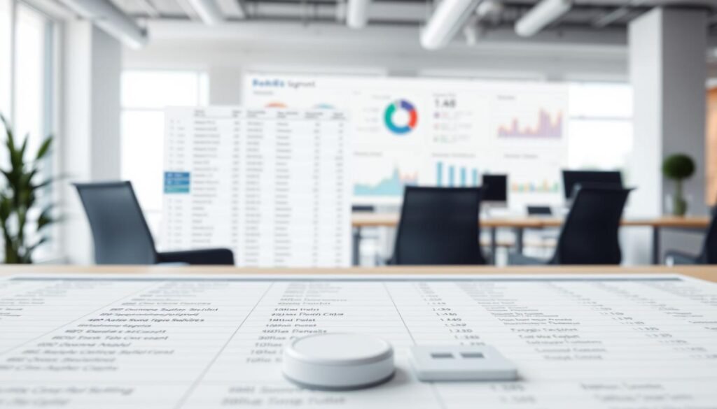 A detailed spreadsheet interface displaying a comprehensive list of subscriber segments, with intuitive filtering controls arranged in the foreground. The middle ground features a sleek dashboard showcasing key analytics and performance metrics, all bathed in a subtle, professional color palette. In the background, a soft, blurred office environment provides a sense of context and setting. Crisp, high-resolution rendering with a focus on clarity and usability, capturing the essence of effective list management and audience targeting.