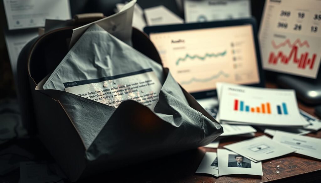 A dilapidated inbox, its contents in disarray, symbolizing the "deliverability realities that distort analytics." The foreground showcases a crumpled email, its once-pristine design now marred by digital artifacts, hinting at the challenges of accurate data interpretation. In the background, a cluttered desktop filled with conflicting notifications and analytics dashboards, casting doubt on the reliability of performance metrics. Muted lighting and a subtle chromatic distortion evoke the sense of uncertainty and frustration inherent in troubleshooting email deliverability issues. This visually captivating scene captures the essence of the article's subject, inviting the viewer to delve deeper into the complexities of GetResponse reporting and analytics problems. A dilapidated inbox, its contents in disarray, symbolizing the "deliverability realities that distort analytics." The foreground showcases a crumpled email, its once-pristine design now marred by digital artifacts, hinting at the challenges of accurate data interpretation. In the background, a cluttered desktop filled with conflicting notifications and analytics dashboards, casting doubt on the reliability of performance metrics. Muted lighting and a subtle chromatic distortion evoke the sense of uncertainty and frustration inherent in troubleshooting email deliverability issues. This visually captivating scene captures the essence of the article's subject, inviting the viewer to delve deeper into the complexities of GetResponse reporting and analytics problems.