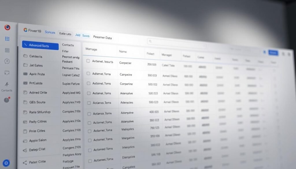 A meticulously organized list of contacts and customer data, presented in a clean and intuitive user interface. The foreground showcases a well-designed list view, with crisp typography, elegant icons, and a minimalist layout that prioritizes clarity and readability. The middle ground features a sidebar offering advanced sorting, filtering, and segmentation options, allowing users to effortlessly maintain a tidy and targeted database. In the background, a soft, gradient-infused backdrop provides a sense of depth and professionalism, complementing the overall streamlined and user-friendly aesthetic. Precise, even lighting from multiple angles accentuates the clarity and precision of the data presentation, creating an image that embodies the power of organized customer information and targeted marketing campaigns.
