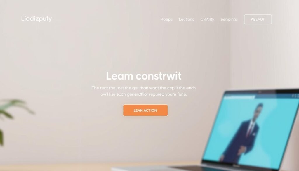 A sleek, modern landing page with a clean, minimalist design. The foreground features a prominent call-to-action button, inviting the viewer to take action. The middle ground showcases a hero section with a captivating hero image and a brief, compelling headline. The background is a subtle, soft-focus gradient, creating a sense of depth and focus. The lighting is natural and diffused, lending a warm, inviting atmosphere. The camera angle is slightly elevated, giving the viewer a sense of authority and confidence. The overall mood is professional, trustworthy, and conversion-focused, reflecting the goals of an effective lead generation landing page. A sleek, modern landing page with a clean, minimalist design. The foreground features a prominent call-to-action button, inviting the viewer to take action. The middle ground showcases a hero section with a captivating hero image and a brief, compelling headline. The background is a subtle, soft-focus gradient, creating a sense of depth and focus. The lighting is natural and diffused, lending a warm, inviting atmosphere. The camera angle is slightly elevated, giving the viewer a sense of authority and confidence. The overall mood is professional, trustworthy, and conversion-focused, reflecting the goals of an effective lead generation landing page.