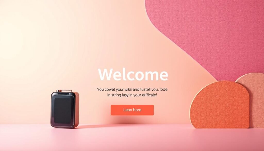 A vibrant, image-forward welcome email with a sleek, minimalist design. In the foreground, a captivating product shot against a soft, pastel-tinted background, showcasing the product's key features. In the middle ground, a clean, typography-driven layout with a welcoming message and a prominent call-to-action button. The background features abstract, textured shapes and patterns in complementary colors, creating a visually striking and memorable composition. Soft, directional lighting illuminates the scene, lending a sense of depth and dimensionality. The overall mood is one of sophistication, simplicity, and a warm, friendly invitation to engage with the brand. A vibrant, image-forward welcome email with a sleek, minimalist design. In the foreground, a captivating product shot against a soft, pastel-tinted background, showcasing the product's key features. In the middle ground, a clean, typography-driven layout with a welcoming message and a prominent call-to-action button. The background features abstract, textured shapes and patterns in complementary colors, creating a visually striking and memorable composition. Soft, directional lighting illuminates the scene, lending a sense of depth and dimensionality. The overall mood is one of sophistication, simplicity, and a warm, friendly invitation to engage with the brand.