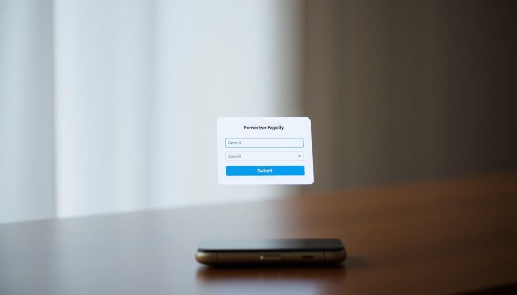 An Elementor Pro popup form displayed on a mobile device, featuring a responsive and mobile-friendly layout. The popup appears in the center of the screen, with a clean, minimalist design. The background is blurred, drawing the viewer's attention to the popup. The popup contains a simple form with a few input fields and a submit button, all optimized for touchscreen interaction. Soft, diffused lighting illuminates the scene, creating a subtle, calming atmosphere. The overall composition emphasizes the mobile-specific considerations, such as touch-friendly UI elements and layout adjustments for smaller screens.