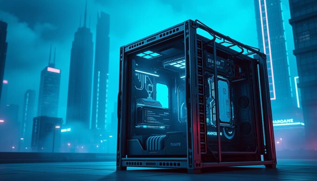 An industrial-style API gateway stands in the foreground, its metallic chassis and sleek design conveying a sense of technological sophistication. The gateway is surrounded by a hazy, futuristic landscape, with towering skyscrapers and glowing neon lights in the background, creating a dynamic and immersive atmosphere. The lighting is a cool, bluish hue, casting long shadows and highlighting the intricate details of the gateway's interface. The scene suggests a bustling, high-tech environment, where the API gateway serves as a crucial point of integration and control, facilitating the seamless flow of data between various systems and services. An industrial-style API gateway stands in the foreground, its metallic chassis and sleek design conveying a sense of technological sophistication. The gateway is surrounded by a hazy, futuristic landscape, with towering skyscrapers and glowing neon lights in the background, creating a dynamic and immersive atmosphere. The lighting is a cool, bluish hue, casting long shadows and highlighting the intricate details of the gateway's interface. The scene suggests a bustling, high-tech environment, where the API gateway serves as a crucial point of integration and control, facilitating the seamless flow of data between various systems and services.