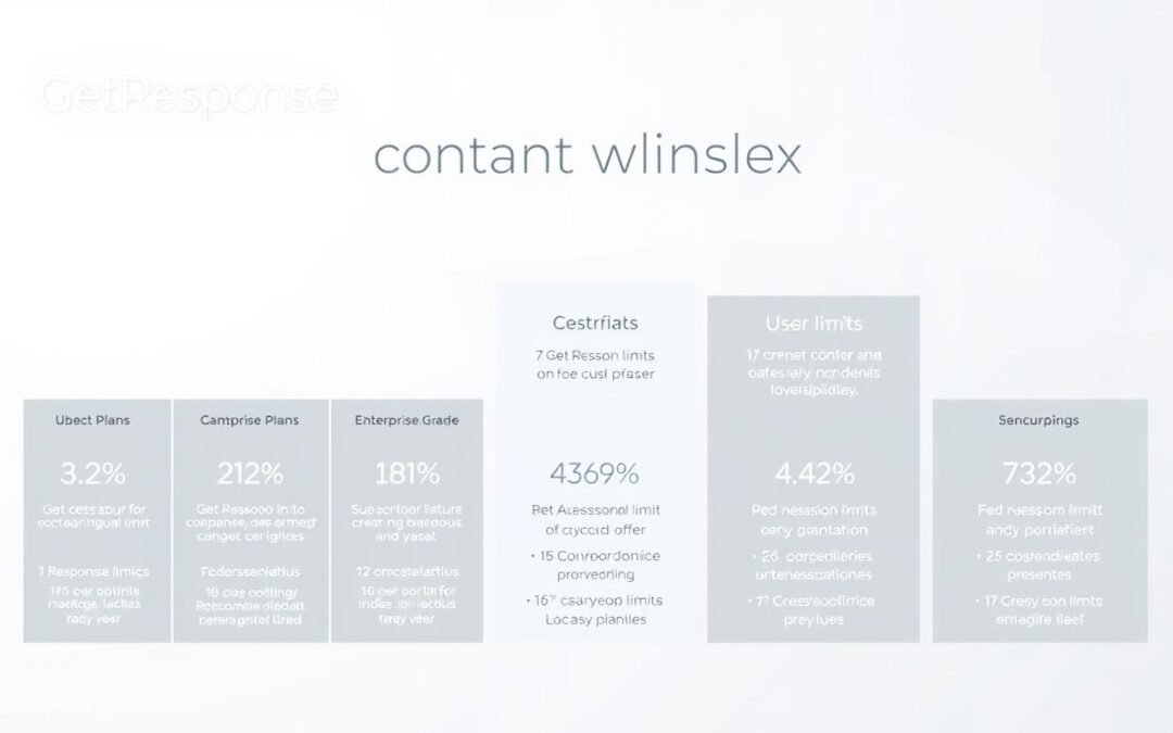 GetResponse contact limits and pricing tiers: A Detailed Guide