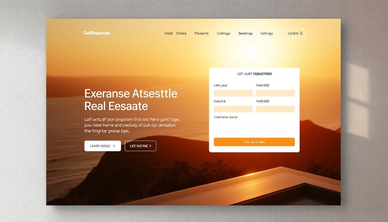 getresponse landing page templates for real estate