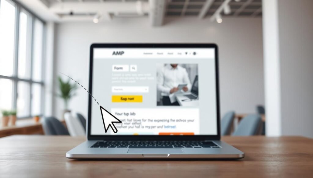 A sleek, interactive email interface floats against a backdrop of a modern, minimalist office space. In the foreground, a cursor hovers over vibrant, dynamic buttons and form fields, hinting at the engaging user experience of AMP-powered email interactions. The middle ground features a laptop screen displaying the email's content, with clean typography and eye-catching graphics that draw the viewer in. The lighting is soft and evenly distributed, creating a professional and inviting atmosphere. The overall scene conveys the power of AMP technology to enhance email marketing campaigns and reduce friction for the user. A sleek, interactive email interface floats against a backdrop of a modern, minimalist office space. In the foreground, a cursor hovers over vibrant, dynamic buttons and form fields, hinting at the engaging user experience of AMP-powered email interactions. The middle ground features a laptop screen displaying the email's content, with clean typography and eye-catching graphics that draw the viewer in. The lighting is soft and evenly distributed, creating a professional and inviting atmosphere. The overall scene conveys the power of AMP technology to enhance email marketing campaigns and reduce friction for the user.