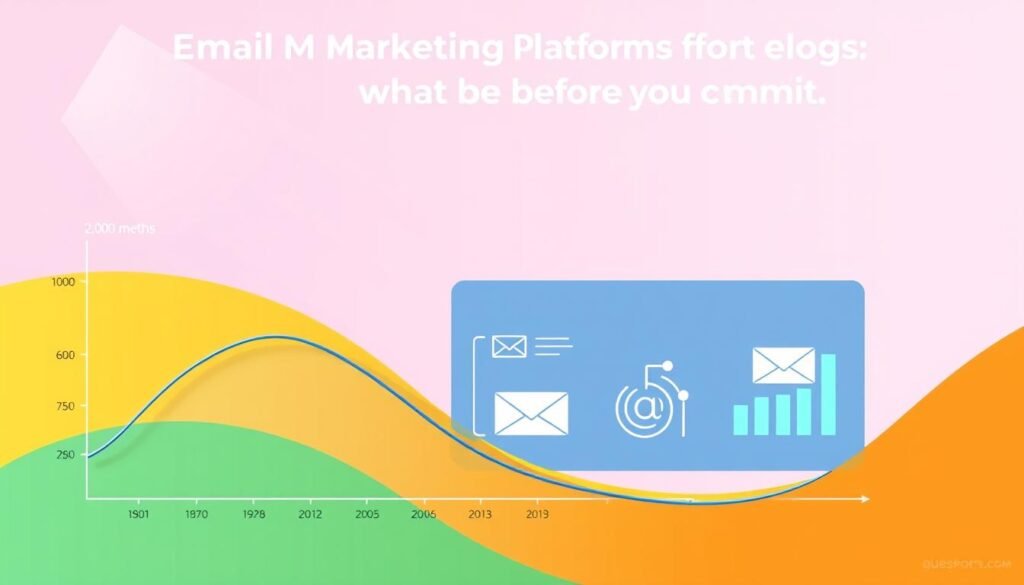 A vibrant infographic depicting the "emails per month" metric, set against a clean, minimalist background. The foreground features a sleek line graph, its curves ebbing and flowing to illustrate the monthly email trends. The middle ground showcases stylized icons and data visualizations, conveying the key performance indicators for a successful email marketing campaign. The background incorporates a soft, gradient wash of complementary colors, creating a sense of depth and professionalism. Crisp lighting from the top-left casts subtle shadows, enhancing the three-dimensional quality of the elements. The overall composition is balanced, modern, and optimized for easy comprehension, reflecting the "Email Marketing Platforms for Bloggers: what to compare before you commit" section title. A vibrant infographic depicting the "emails per month" metric, set against a clean, minimalist background. The foreground features a sleek line graph, its curves ebbing and flowing to illustrate the monthly email trends. The middle ground showcases stylized icons and data visualizations, conveying the key performance indicators for a successful email marketing campaign. The background incorporates a soft, gradient wash of complementary colors, creating a sense of depth and professionalism. Crisp lighting from the top-left casts subtle shadows, enhancing the three-dimensional quality of the elements. The overall composition is balanced, modern, and optimized for easy comprehension, reflecting the "Email Marketing Platforms for Bloggers: what to compare before you commit" section title.
